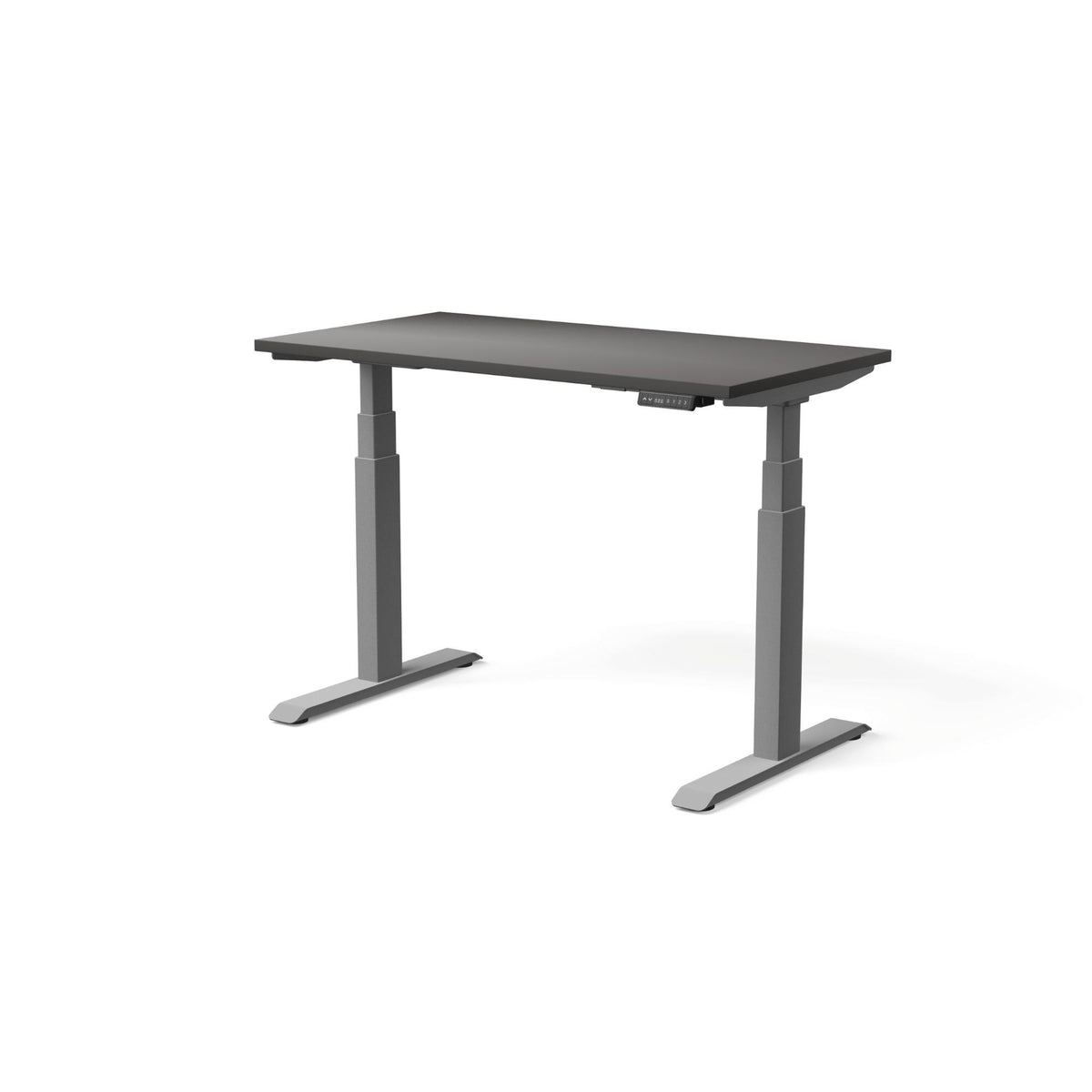 Elektriski augstumā regulējams galds MOVE PRO II, galda virsmas krāsa Antracīts, galda statīva tonis Sudraba, izmērs 120 x 65 cm