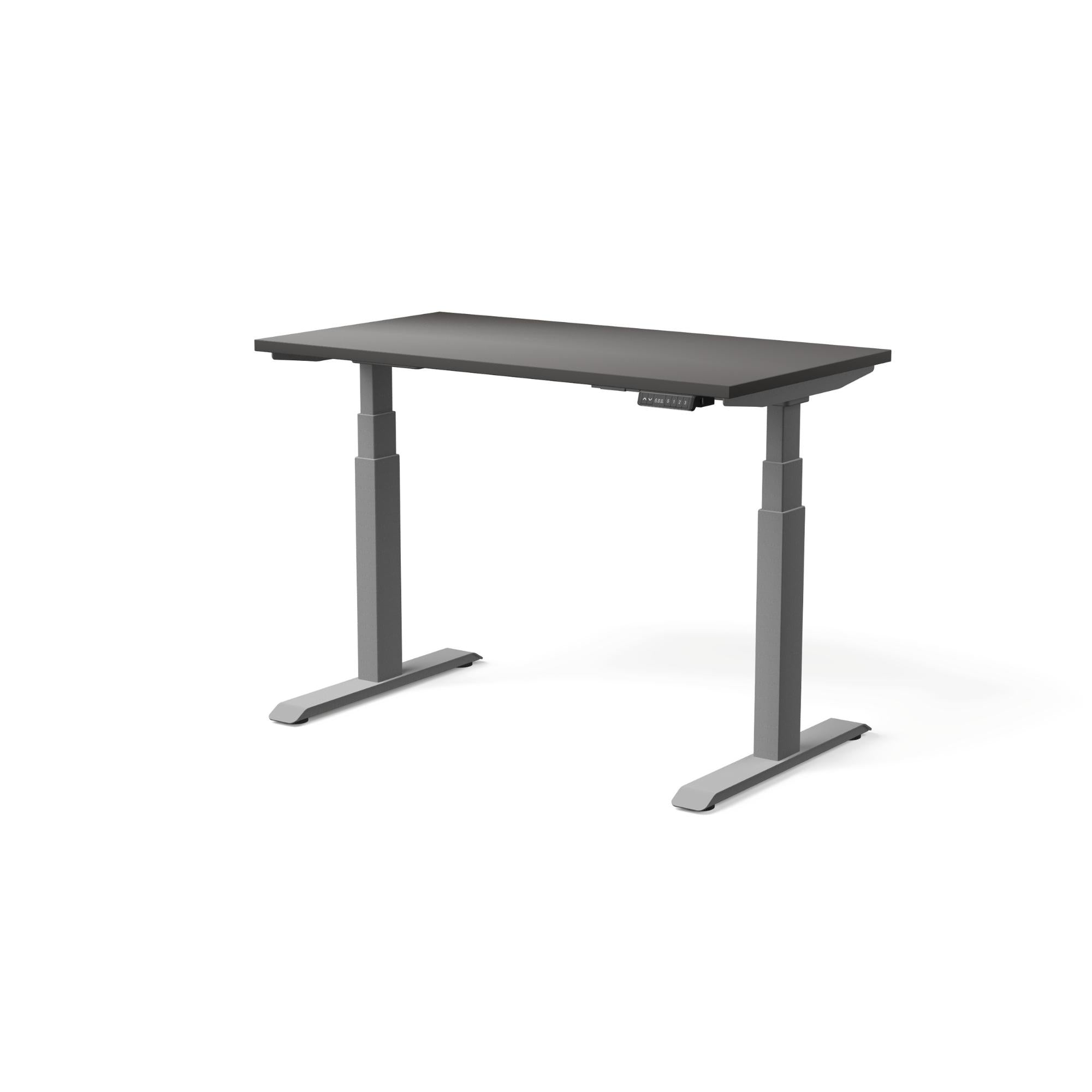 Elektriski augstumā regulējams galds MOVE PRO II, galda virsmas krāsa Antracīts, galda statīva tonis Sudraba, izmērs 120 x 65 cm