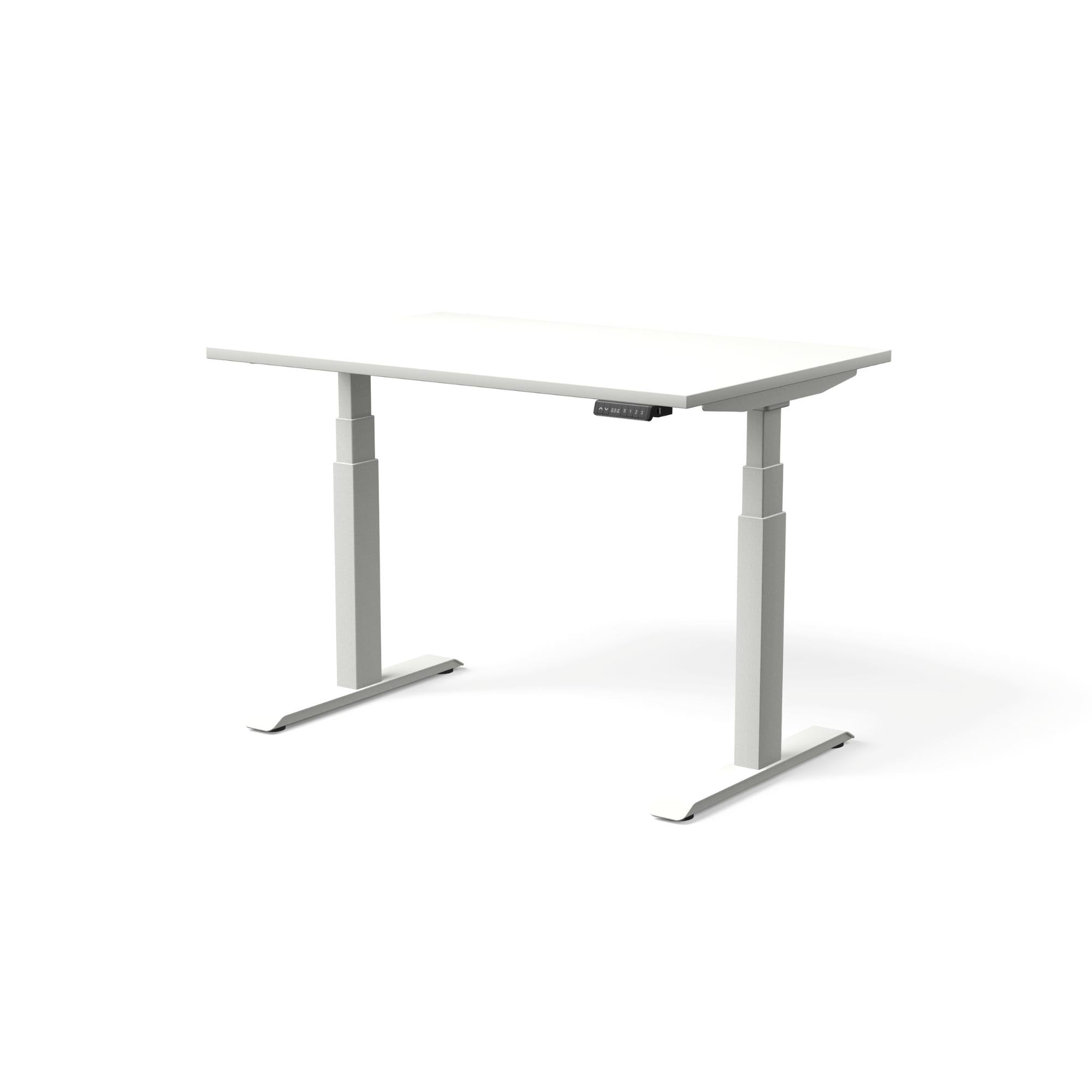 Elektriski augstumā regulējams galds MOVE PRO II, galda virsmas krāsa Balta, galda statīva tonis Balta, izmērs 120 x 80 cm