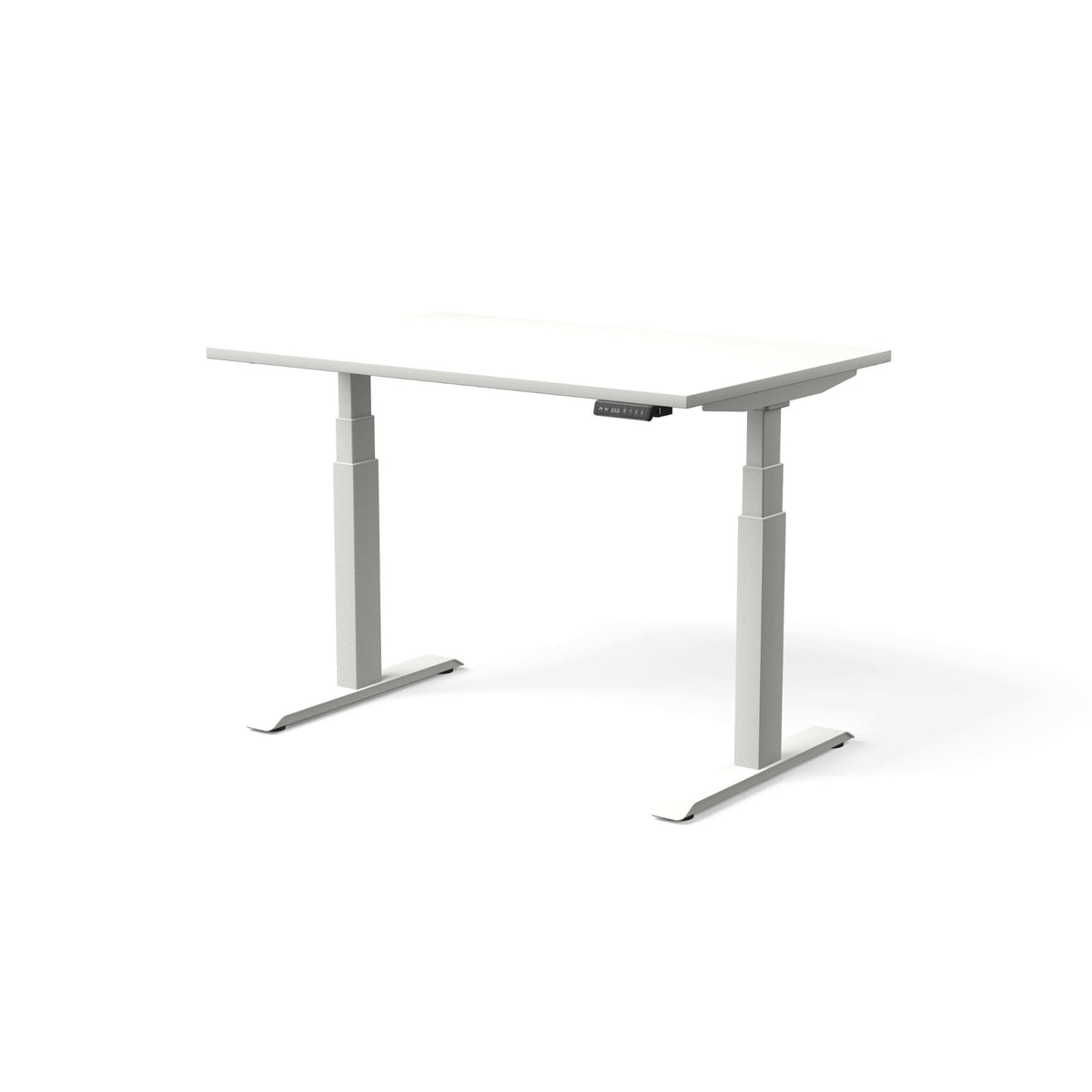 Elektriski augstumā regulējams galds MOVE PRO II – Balta / Balta / 120 x 80