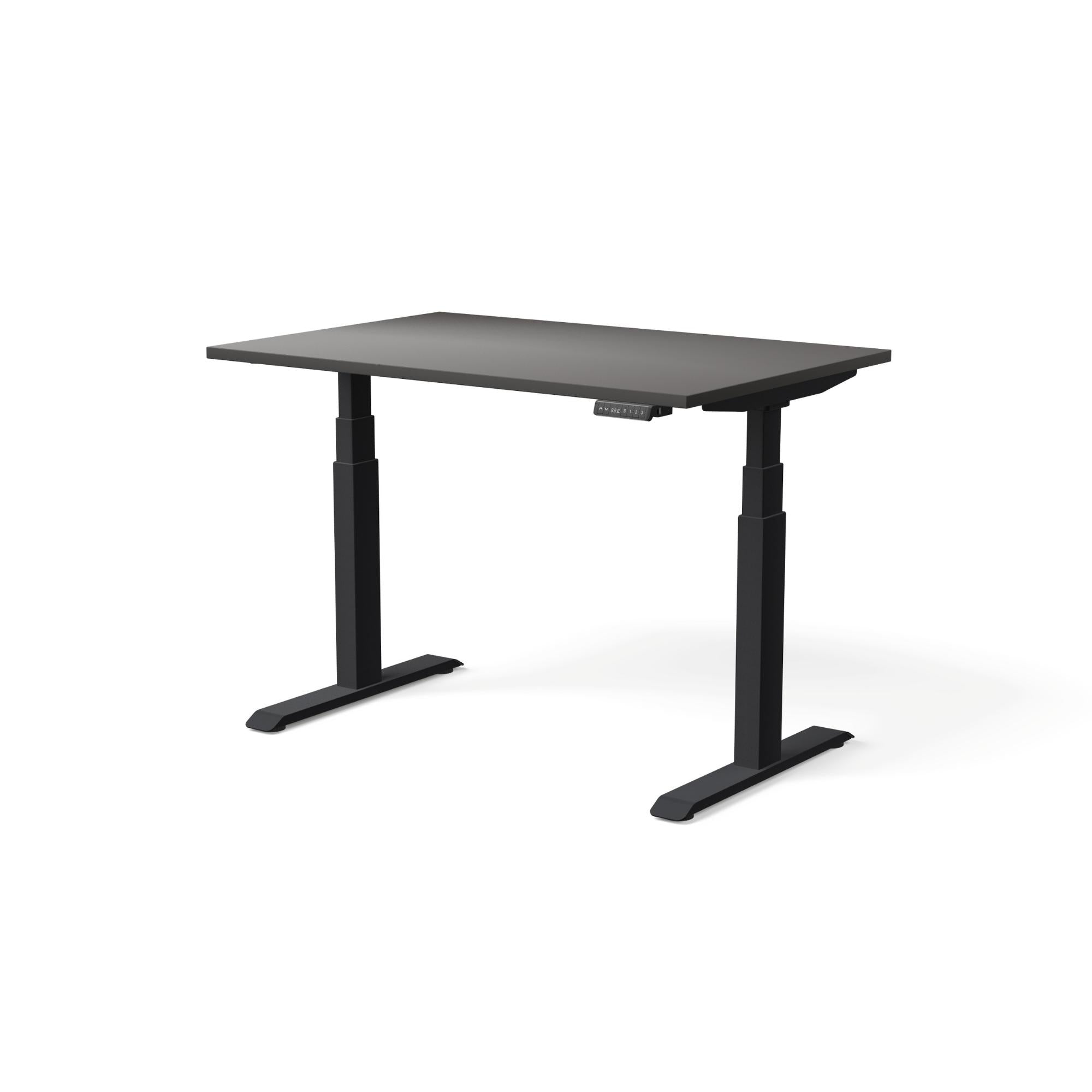 Elektriski augstumā regulējams galds MOVE PRO II, galda virsmas krāsa Antracīts, galda statīva tonis Melna, izmērs 120 x 80 cm