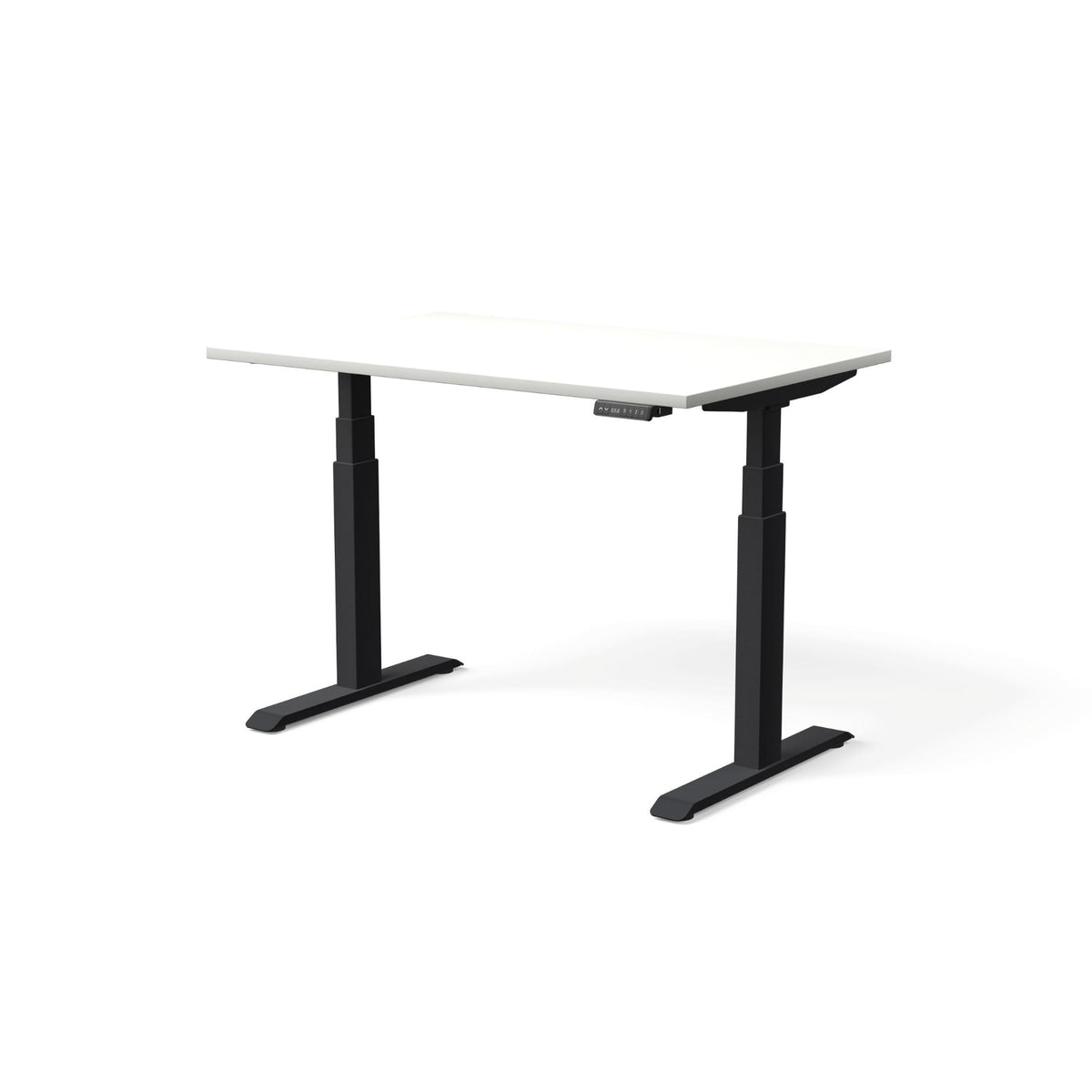 Elektriski augstumā regulējams galds MOVE PRO II – Balta / Melna / 120 x 80