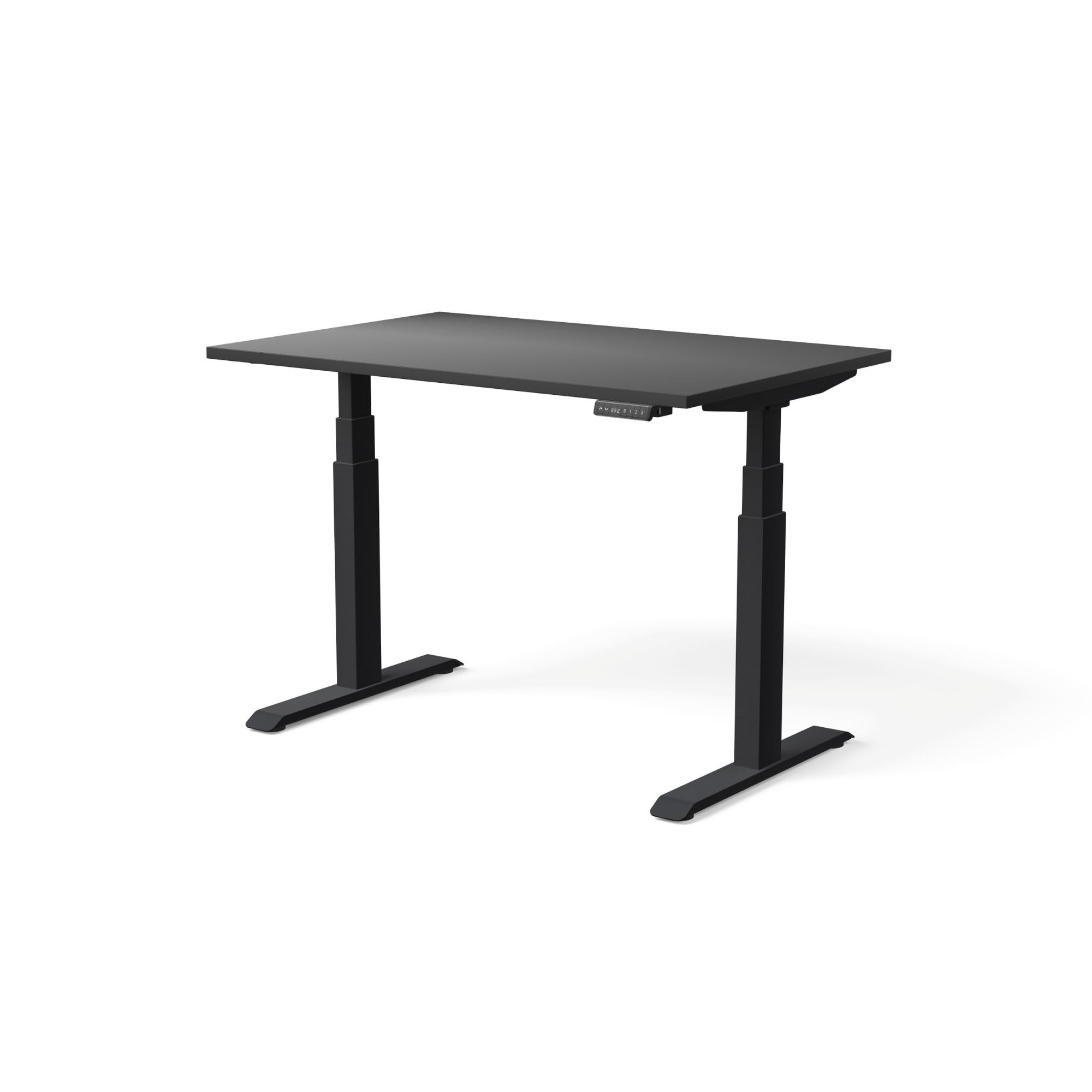 Elektriski augstumā regulējams galds MOVE PRO II, galda virsmas krāsa Melna, galda statīva tonis Melna, izmērs 120 x 80 cm