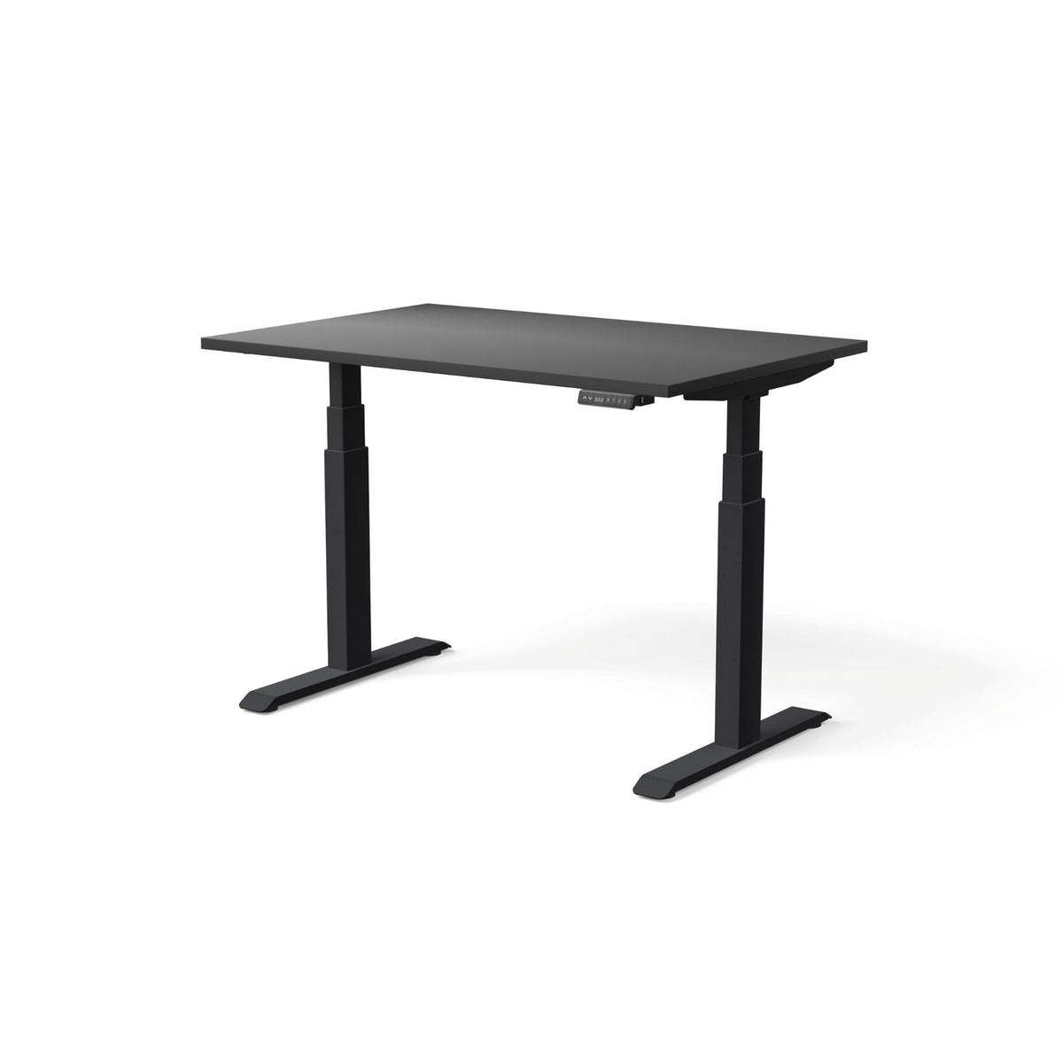 Elektriski augstumā regulējams galds MOVE PRO II – Melna / Melna / 120 x 80