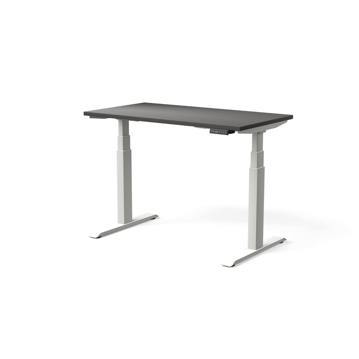Elektriski augstumā regulējams galds MOVE PRO II, galda virsmas krāsa Antracīts, galda statīva tonis Balta, izmērs 120 x 65 cm