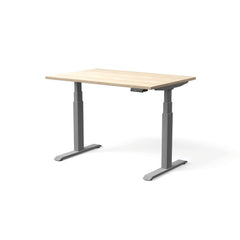 Elektriski augstumā regulējams galds MOVE PRO II, galda virsmas krāsa Nabucco, galda statīva tonis Sudraba, izmērs 120 x 80 cm