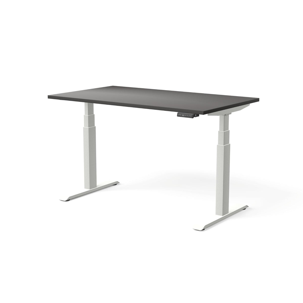 Elektriski augstumā regulējams galds MOVE PRO II, galda virsmas krāsa Antracīts, galda statīva tonis Balta, izmērs 140 x 80 cm