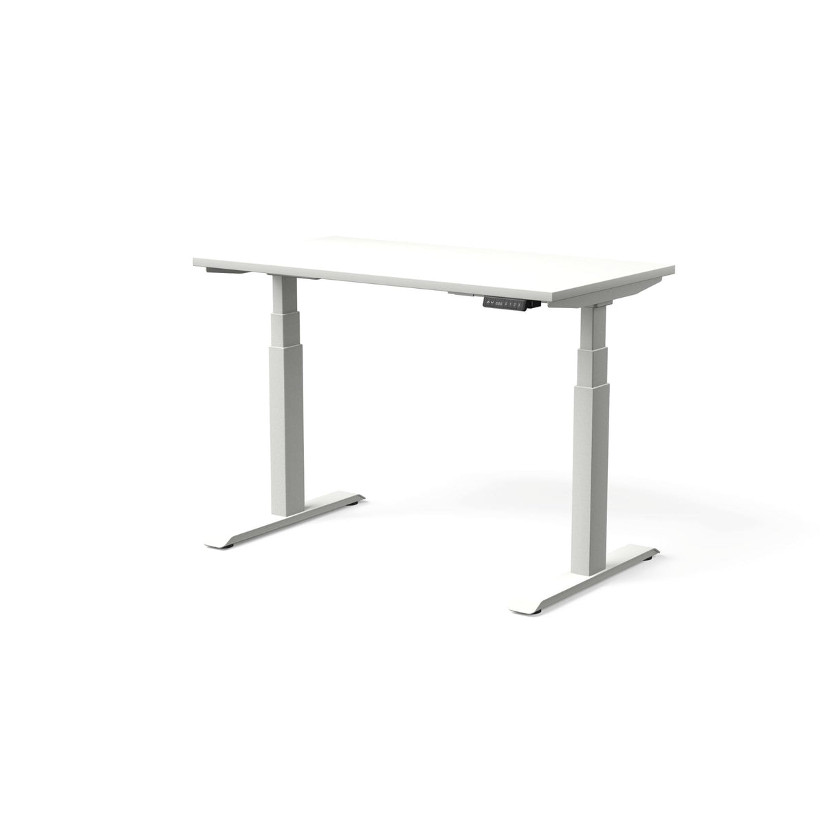 Elektriski augstumā regulējams galds MOVE PRO II – Balta / Balta / 120 x 65