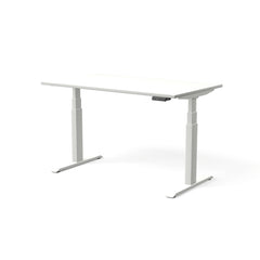 Elektriski augstumā regulējams galds MOVE PRO II, galda virsmas krāsa Balta, galda statīva tonis Balta, izmērs 140 x 80 cm