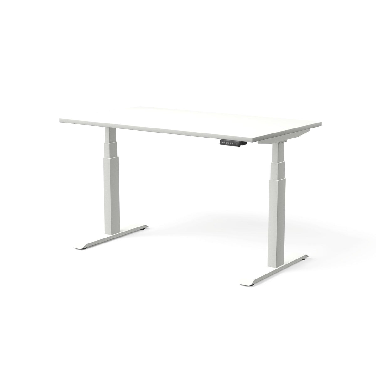 Elektriski augstumā regulējams galds MOVE PRO II – Balta / Balta / 140 x 80