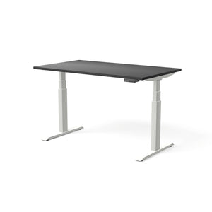 Elektriski augstumā regulējams galds MOVE PRO II, galda virsmas krāsa Melna, galda statīva tonis Balta, izmērs 140 x 80 cm