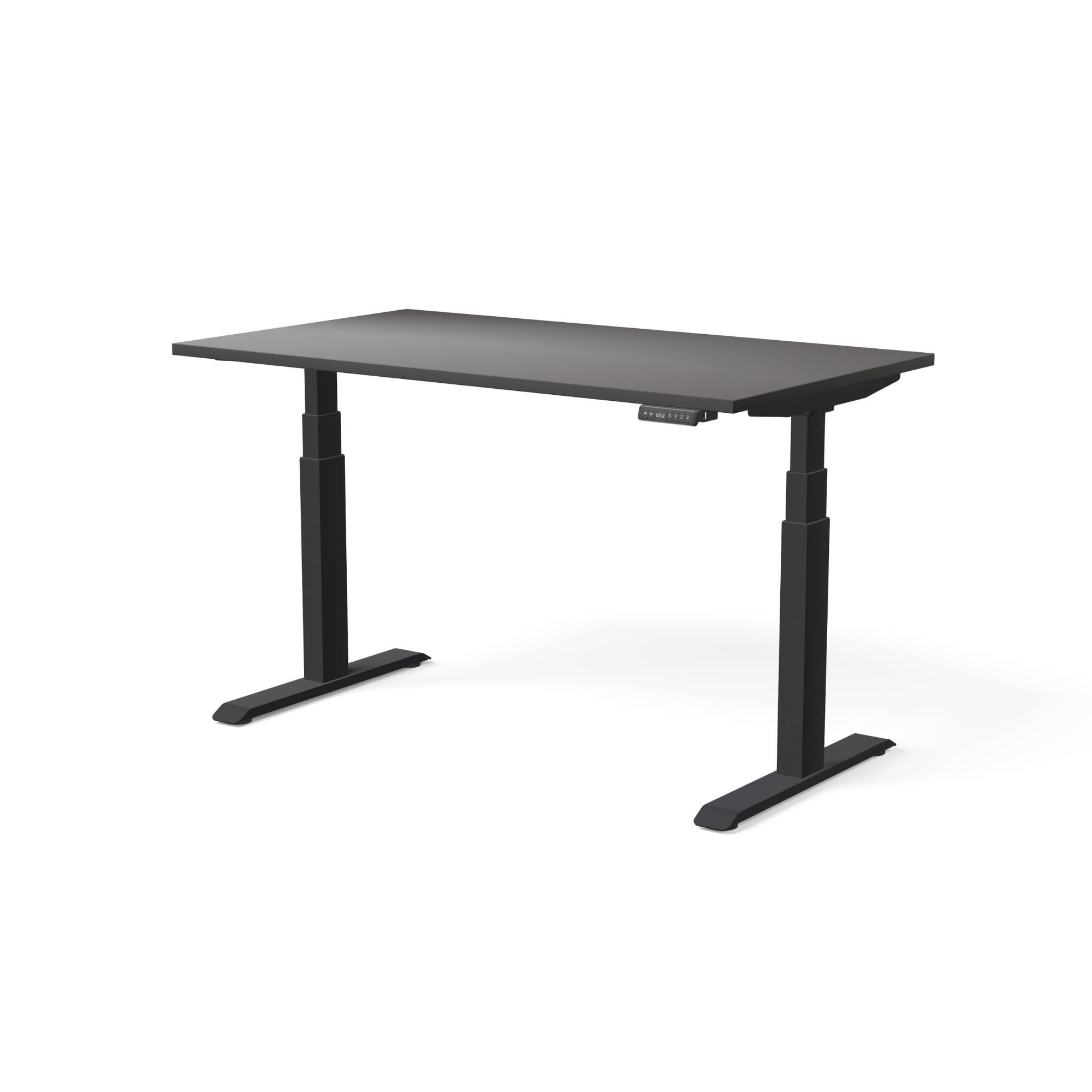 Elektriski augstumā regulējams galds MOVE PRO II, galda virsmas krāsa Antracīts, galda statīva tonis Melna, izmērs 140 x 80 cm