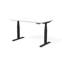 Elektriski augstumā regulējams galds MOVE PRO II, galda virsmas krāsa Balta, galda statīva tonis Melna, izmērs 140 x 80 cm