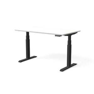 Elektriski augstumā regulējams galds MOVE PRO II, galda virsmas krāsa Balta, galda statīva tonis Melna, izmērs 140 x 80 cm