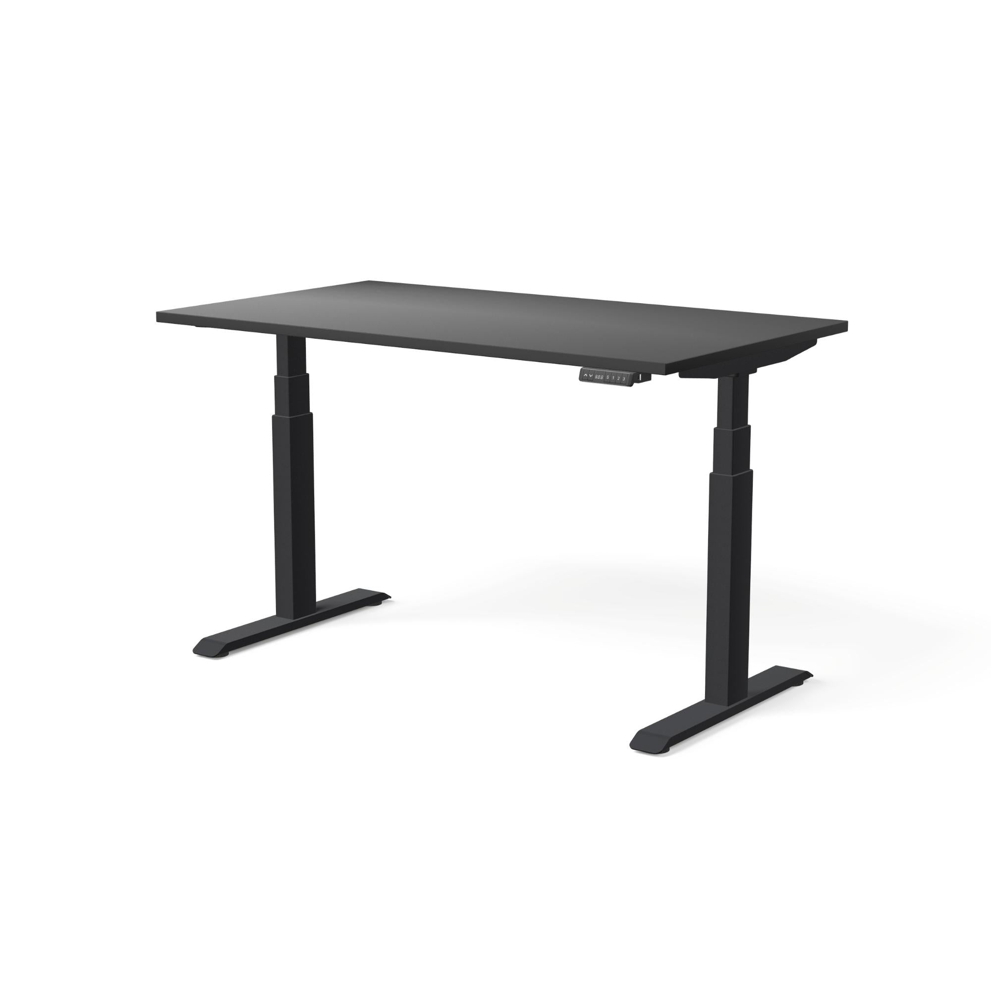 Elektriski augstumā regulējams galds MOVE PRO II, galda virsmas krāsa Melna, galda statīva tonis Melna, izmērs 140 x 80 cm