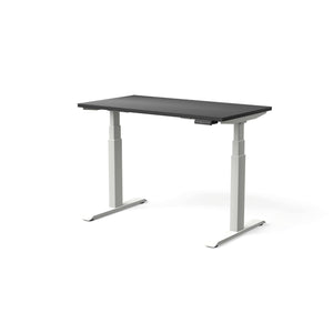 Elektriski augstumā regulējams galds MOVE PRO II, galda virsmas krāsa Melna, galda statīva tonis Balta, izmērs 120 x 65 cm