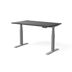 Elektriski augstumā regulējams galds MOVE PRO II, galda virsmas krāsa Melna, galda statīva tonis Sudraba, izmērs 140 x 80 cm