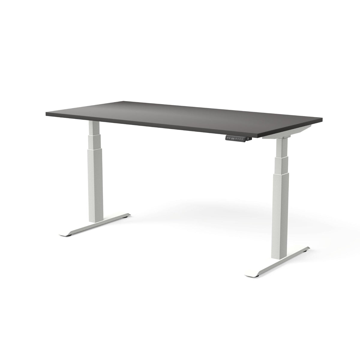 Elektriski augstumā regulējams galds MOVE PRO II, galda virsmas krāsa Antracīts, galda statīva tonis Balta, izmērs 160 x 80 cm