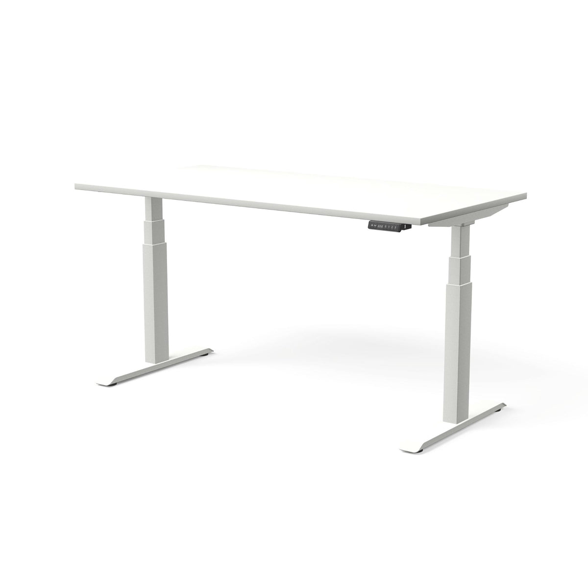 Elektriski augstumā regulējams galds MOVE PRO II, galda virsmas krāsa Balta, galda statīva tonis Balta, izmērs 160 x 80 cm