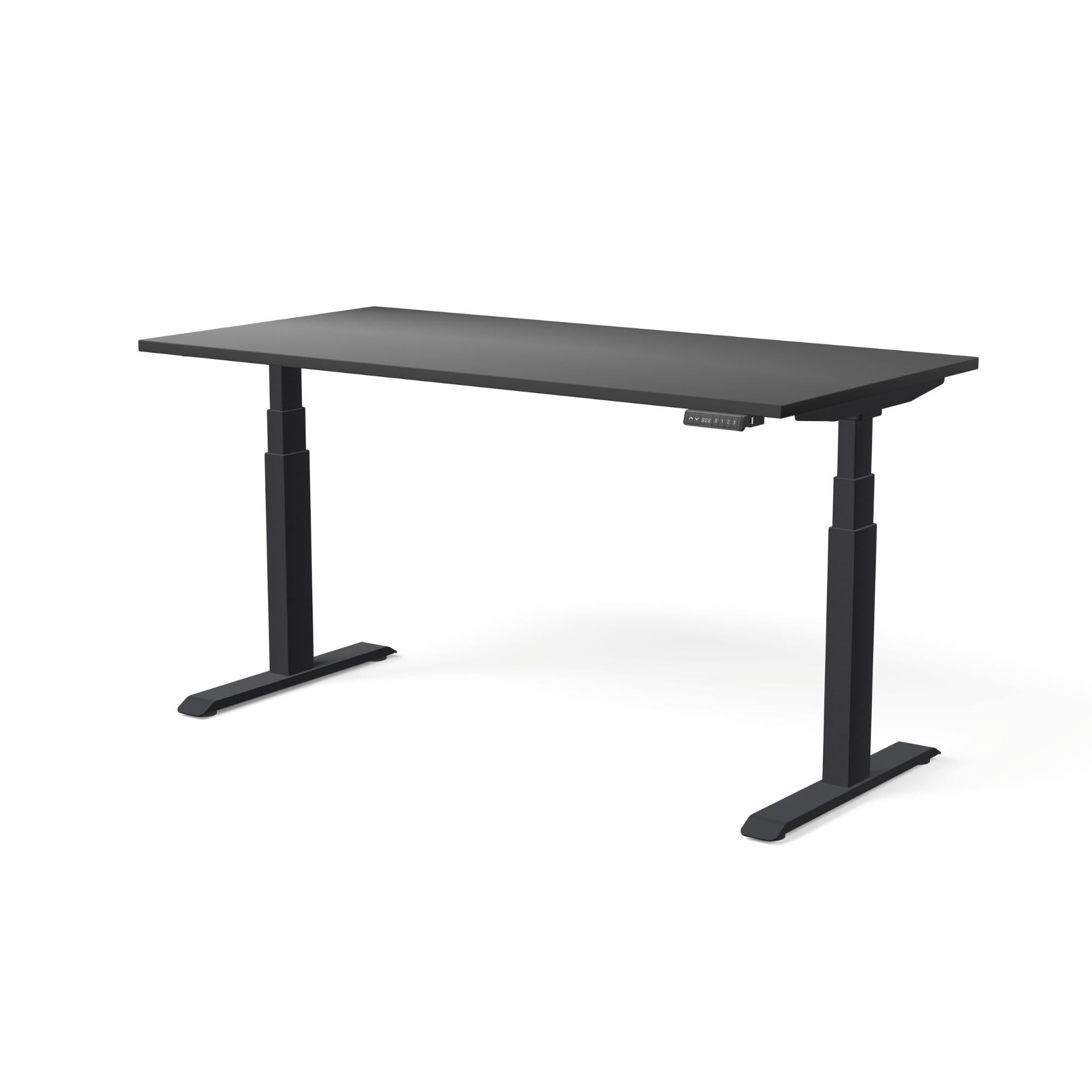 Elektriski augstumā regulējams galds MOVE PRO II, galda virsmas krāsa Melna, galda statīva tonis Melna, izmērs 160 x 80 cm