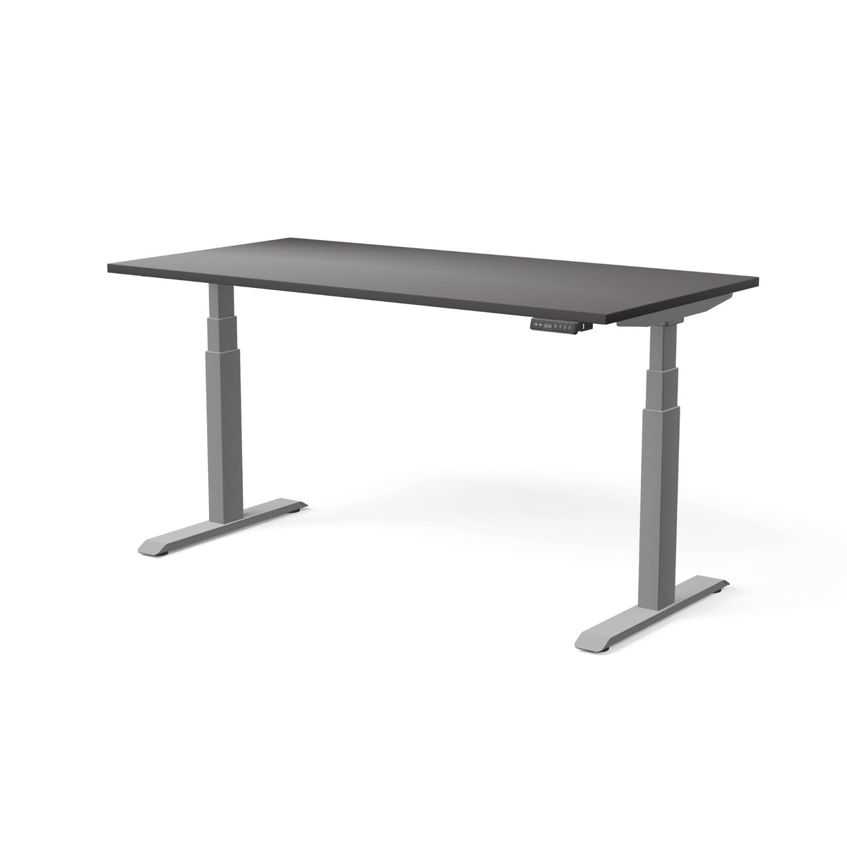 Elektriski augstumā regulējams galds MOVE PRO II, galda virsmas krāsa Antracīts, galda statīva tonis Sudraba, izmērs 160 x 80 cm