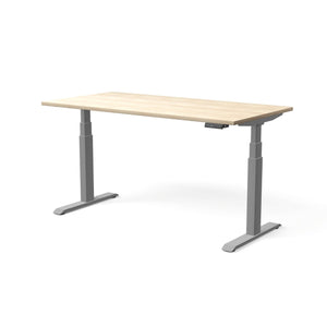 Elektriski augstumā regulējams galds MOVE PRO II, galda virsmas krāsa Nabucco, galda statīva tonis Sudraba, izmērs 160 x 80 cm