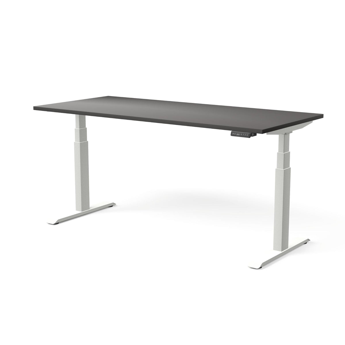 Elektriski augstumā regulējams galds MOVE PRO II, galda virsmas krāsa Antracīts, galda statīva tonis Balta, izmērs 180 x 80 cm