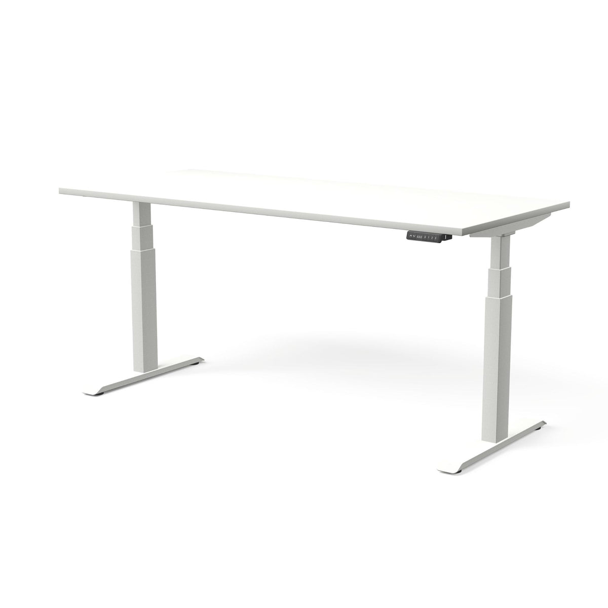 Elektriski augstumā regulējams galds MOVE PRO II, galda virsmas krāsa Balta, galda statīva tonis Balta, izmērs 180 x 80 cm