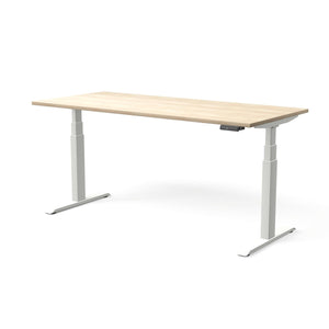 Elektriski augstumā regulējams galds MOVE PRO II, galda virsmas krāsa Nabucco, galda statīva tonis Balta, izmērs 180 x 80 cm