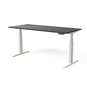 Elektriski augstumā regulējams galds MOVE PRO II, galda virsmas krāsa Melna, galda statīva tonis Balta, izmērs 180 x 80 cm