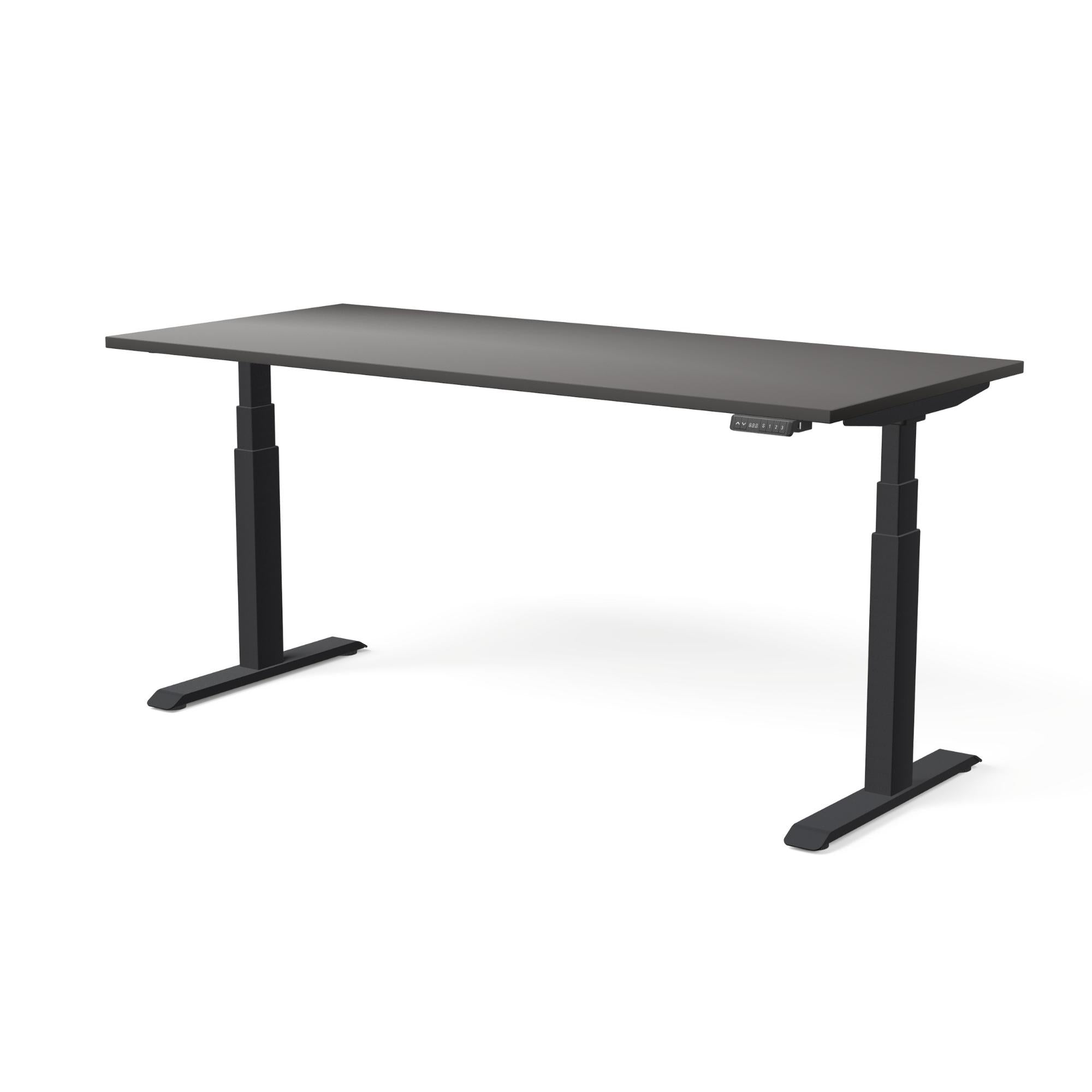 Elektriski augstumā regulējams galds MOVE PRO II, galda virsmas krāsa Antracīts, galda statīva tonis Melna, izmērs 180 x 80 cm