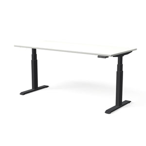 Elektriski augstumā regulējams galds MOVE PRO II, galda virsmas krāsa Balta, galda statīva tonis Melna, izmērs 180 x 80 cm