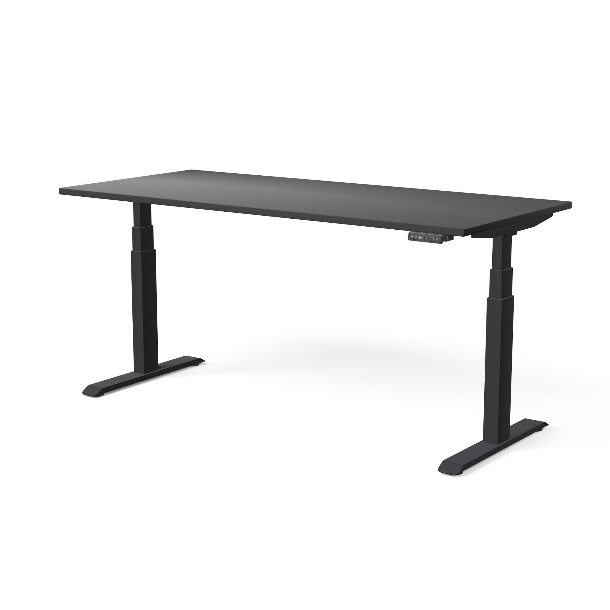 Elektriski augstumā regulējams galds MOVE PRO II, galda virsmas krāsa Melna, galda statīva tonis Melna, izmērs 180 x 80 cm