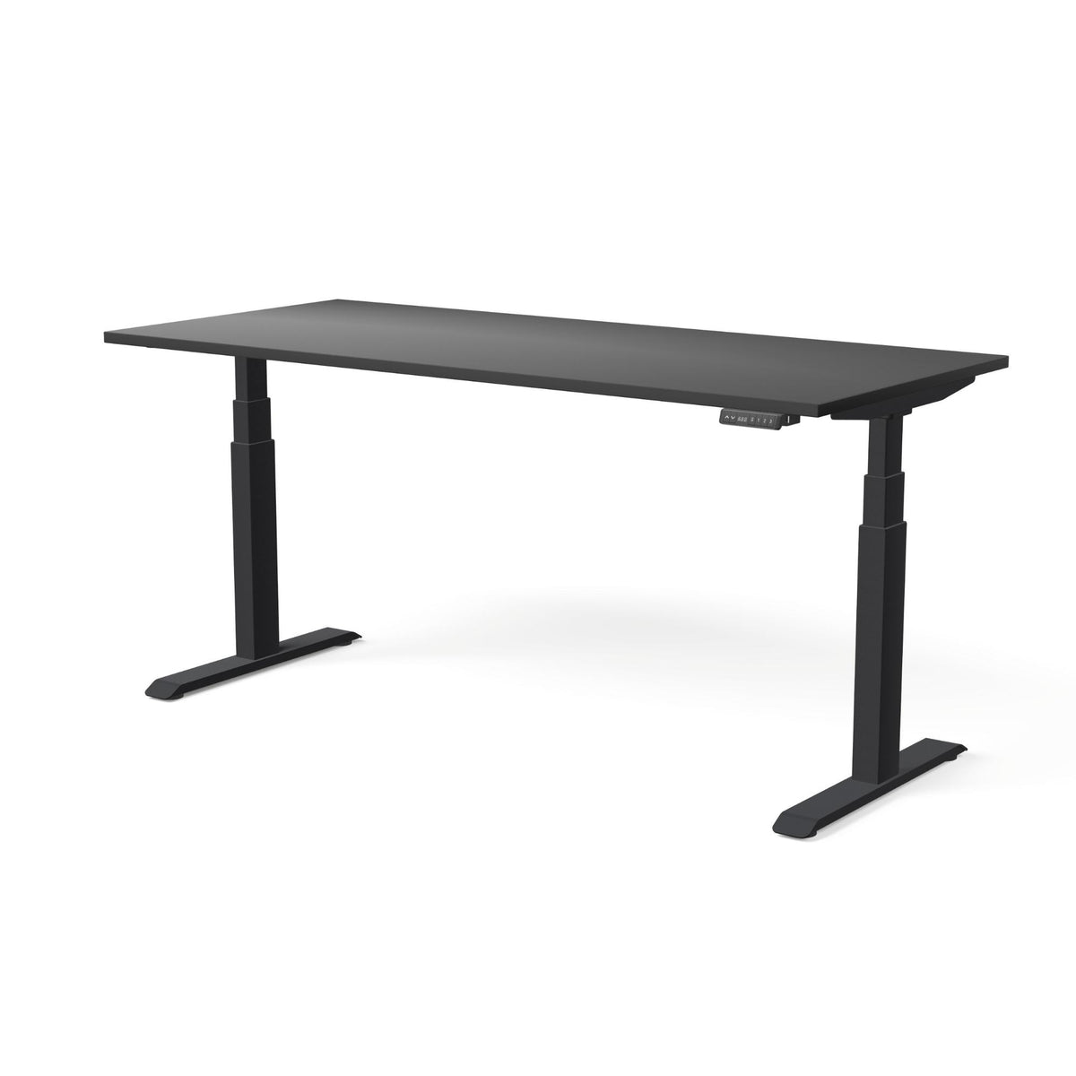 Elektriski augstumā regulējams galds MOVE PRO II – Melna / Melna / 180 x 80