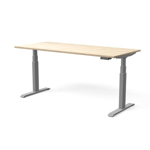 Elektriski augstumā regulējams galds MOVE PRO II, galda virsmas krāsa Nabucco, galda statīva tonis Sudraba, izmērs 180 x 80 cm