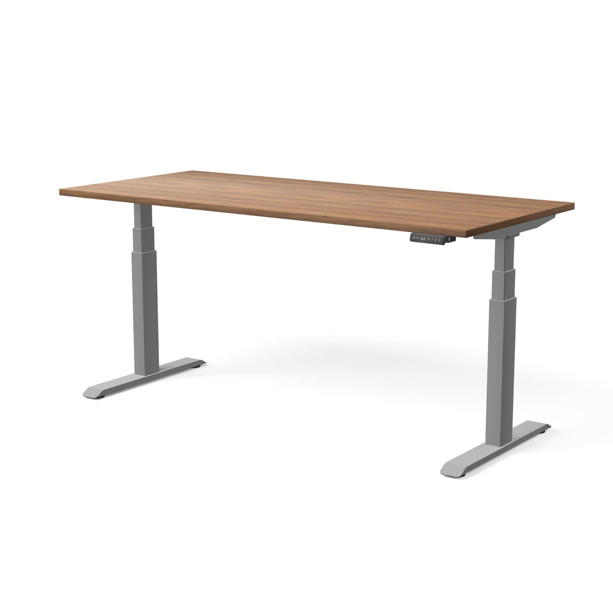 Elektriski augstumā regulējams galds MOVE PRO II – Riekstkoks / Sudraba / 180 x 80
