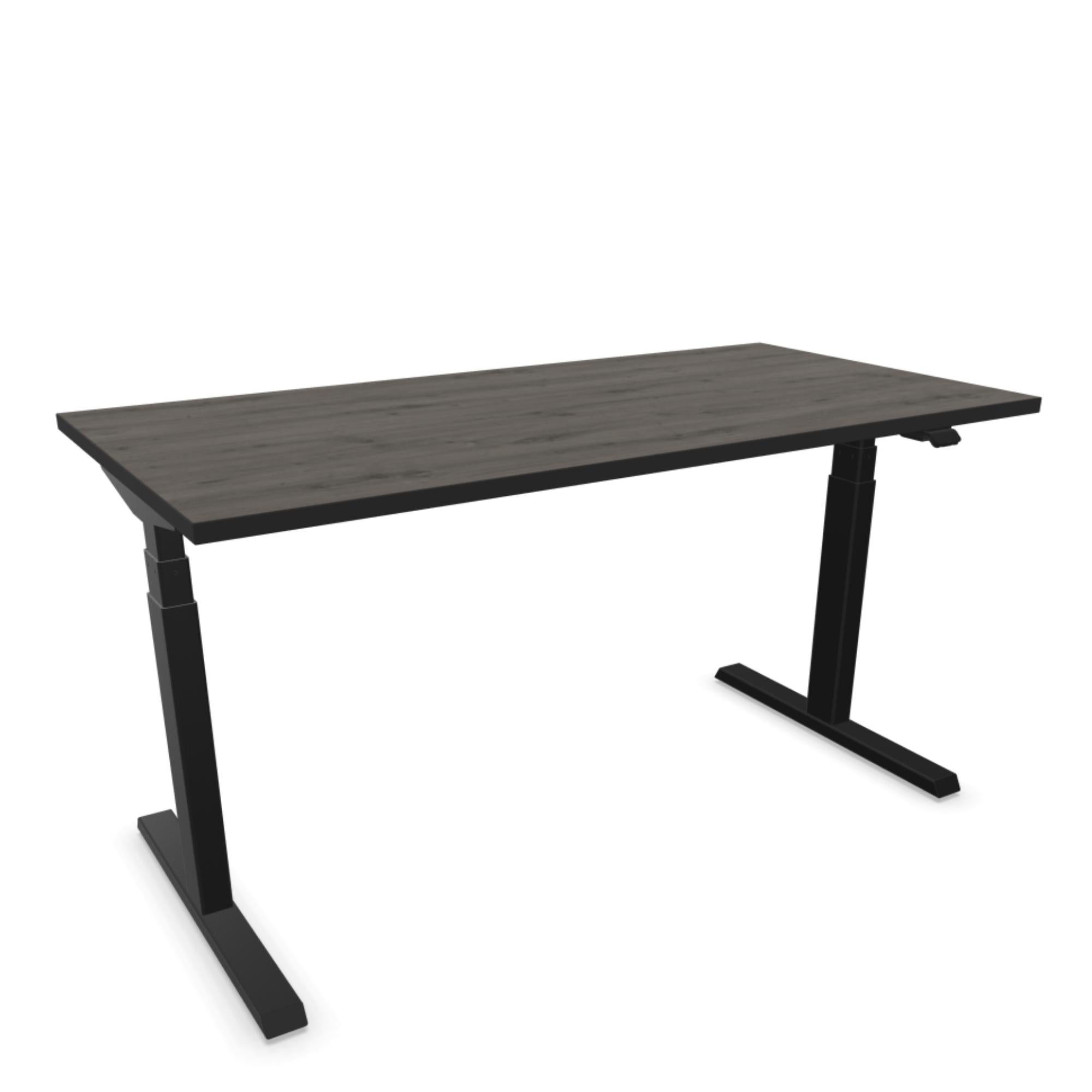 Elektriski augstumā regulējams galds NUWO DESIGN 1-140 x 70-Dark oak-Ergostock