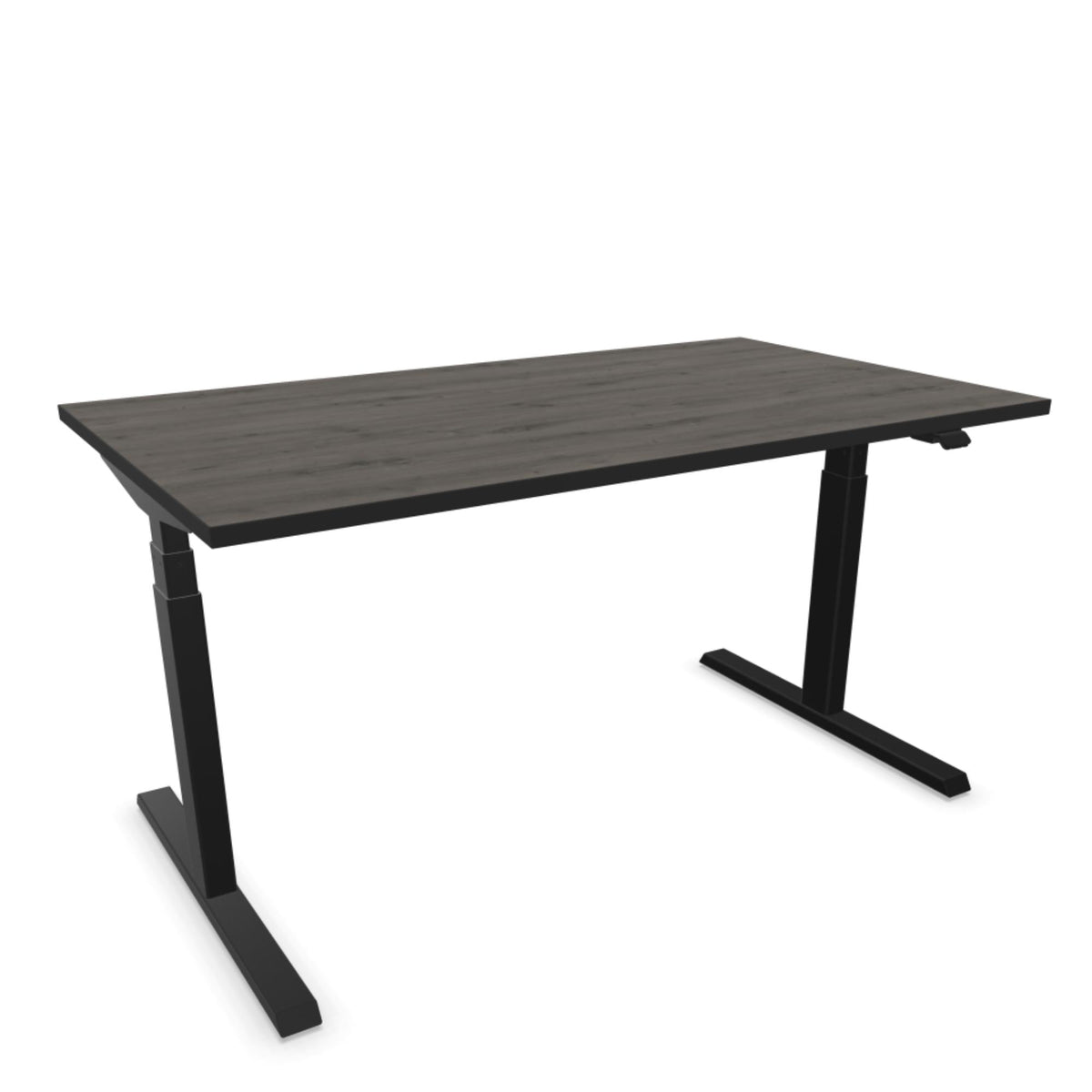 Elektriski augstumā regulējams galds NUWO DESIGN 1-140 x 80-Dark oak-Ergostock