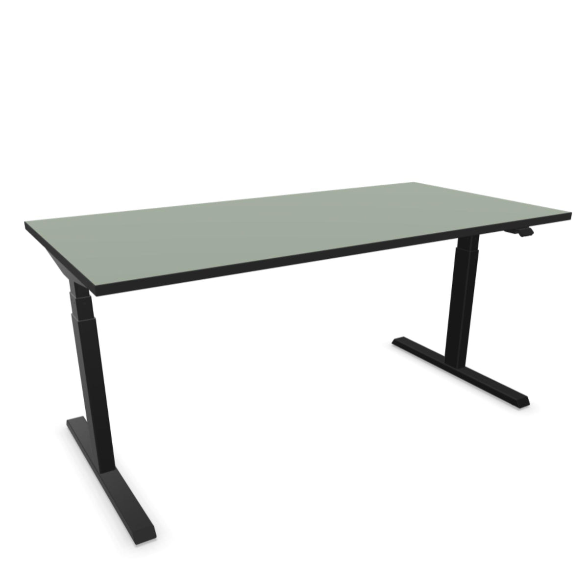 Elektriski augstumā regulējams galds NUWO DESIGN 1 – 160 x 80 / Olīvzaļa