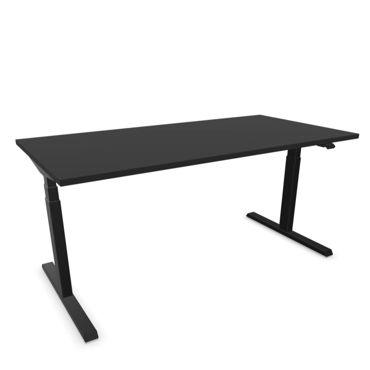 Elektriski augstumā regulējams galds NUWO DESIGN 1-160 x 80-Melna-Ergostock
