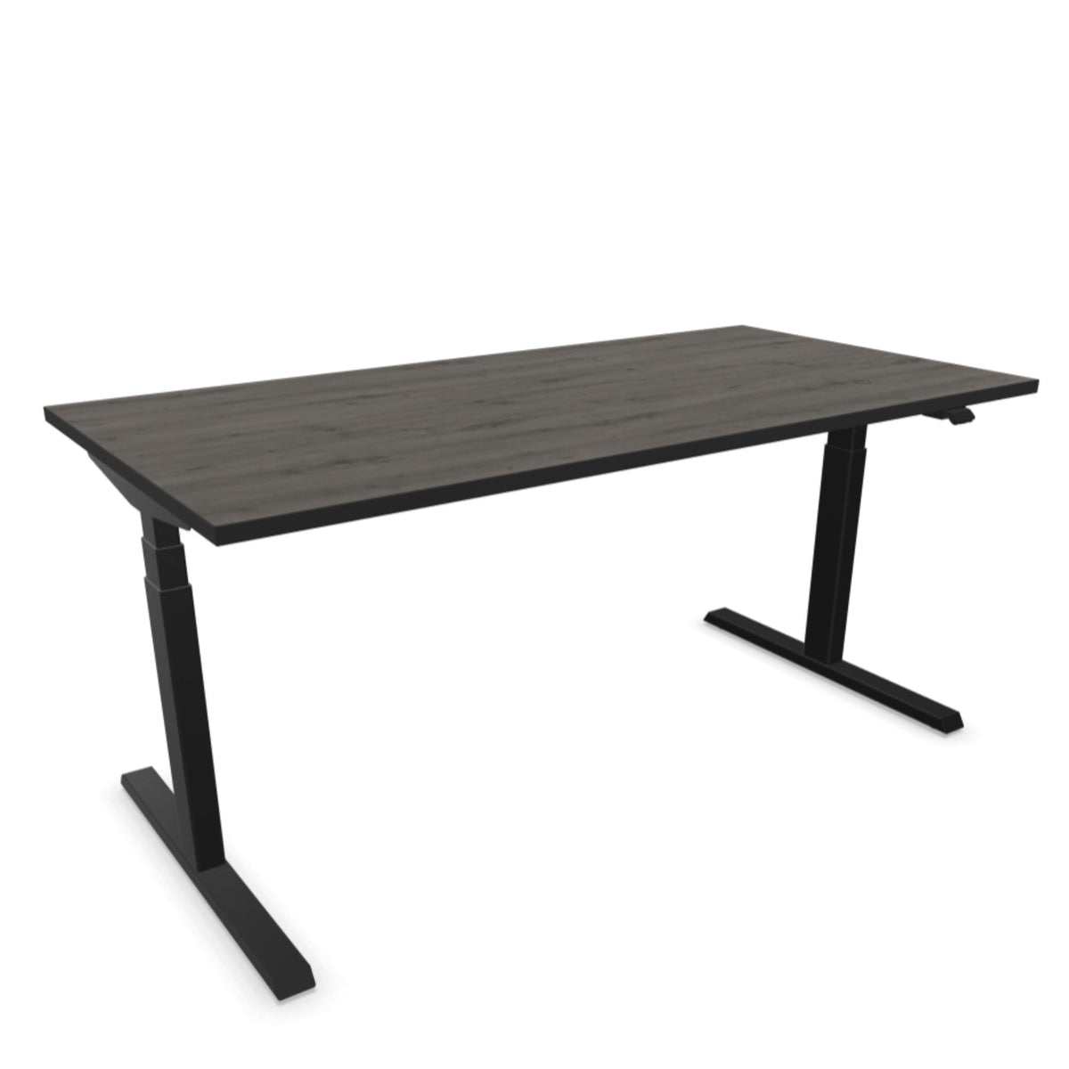 Elektriski augstumā regulējams galds NUWO DESIGN 1-160 x 80-Dark oak-Ergostock