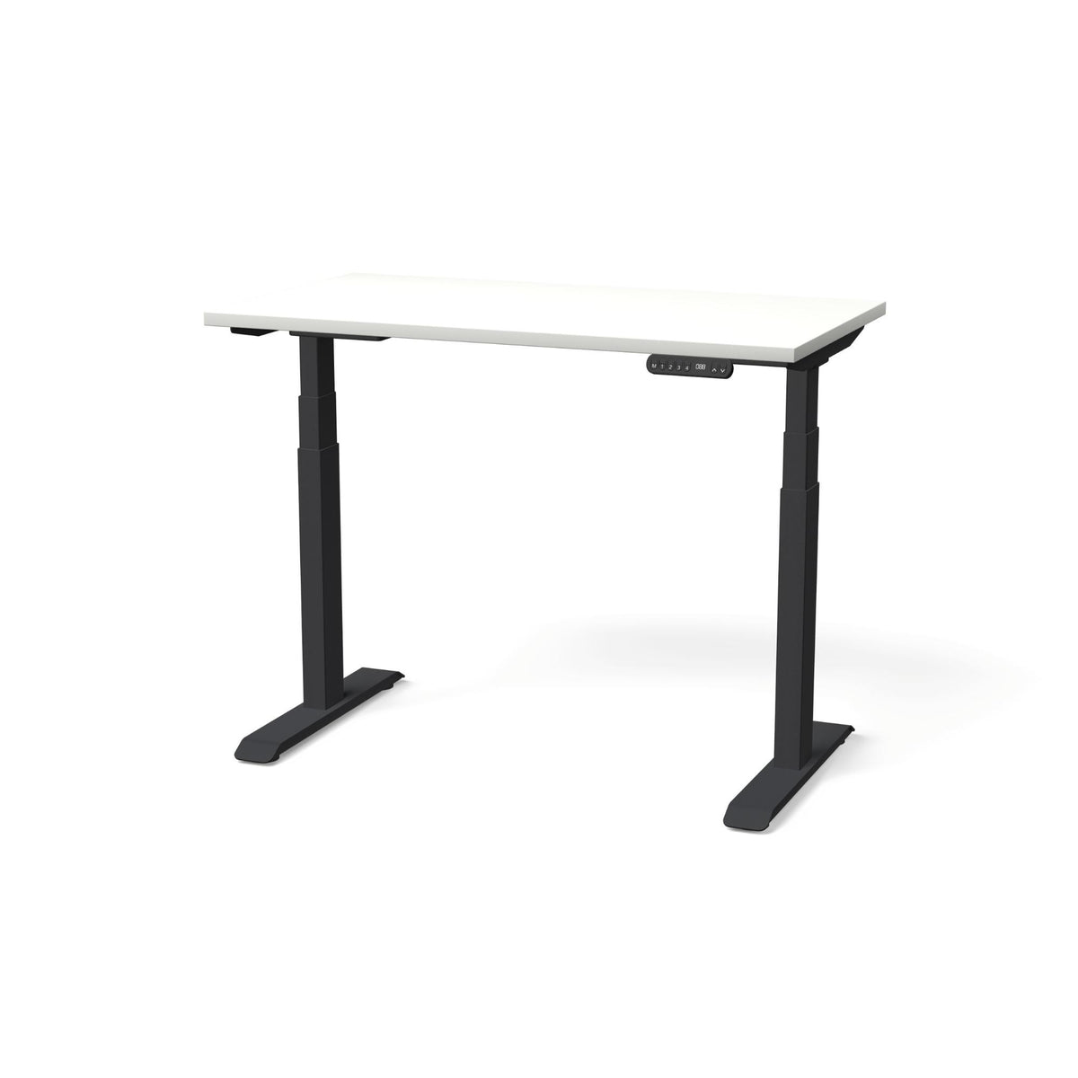 Elektriski augstumā regulējams galds NUWO GEN2-Balta-Melna-110 x 60-Ergostock