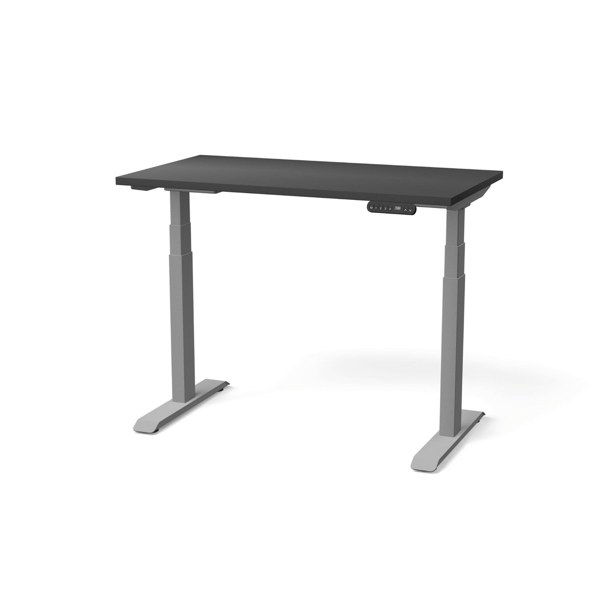 Elektriski augstumā regulējams galds NUWO GEN2-Melna-Sudraba-110 x 60-Ergostock