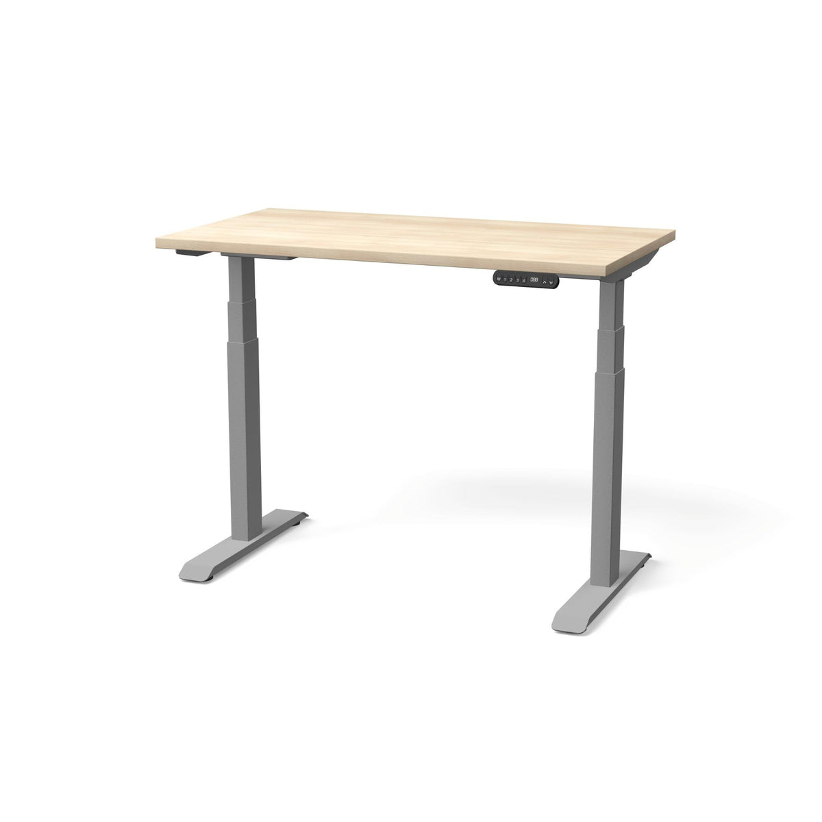 Elektriski augstumā regulējams galds NUWO GEN2 – Nabucco / Sudraba / 110 x 60