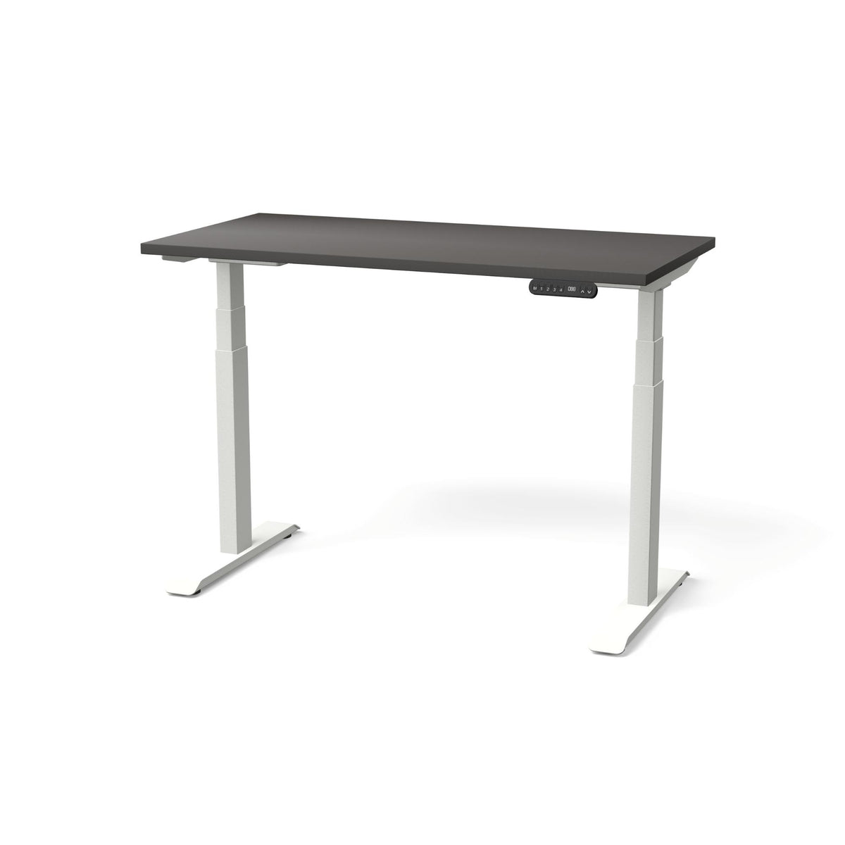Elektriski augstumā regulējams galds NUWO GEN2 – Antracīts / Balta / 120 x 60