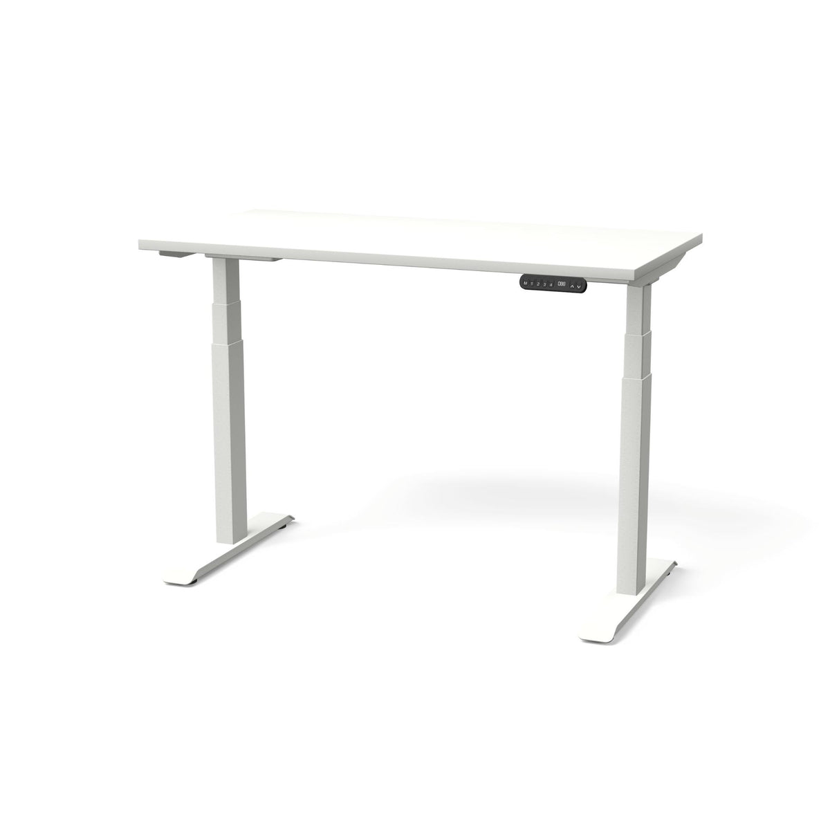 Elektriski augstumā regulējams galds NUWO GEN2 – Balta / Balta / 120 x 60