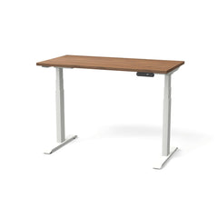 Elektriski augstumā regulējams galds NUWO GEN2-Riekstkoks-Balta-120 x 60-Ergostock