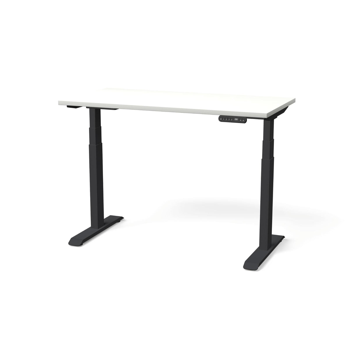 Elektriski augstumā regulējams galds NUWO GEN2-Balta-Melna-120 x 60-Ergostock