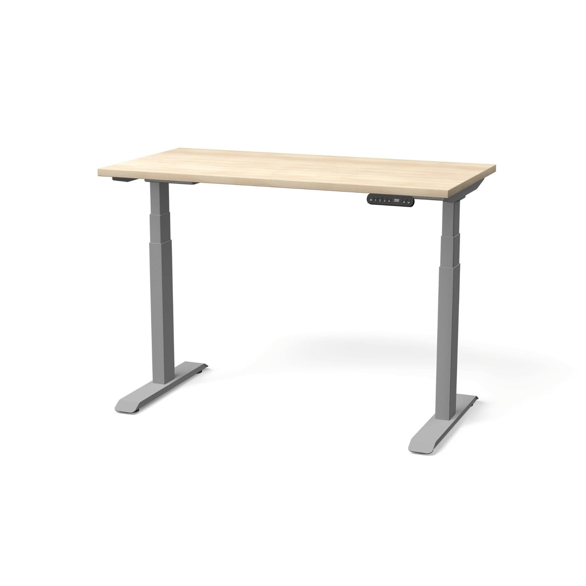 Elektriski augstumā regulējams galds NUWO GEN2 – Nabucco / Sudraba / 120 x 60