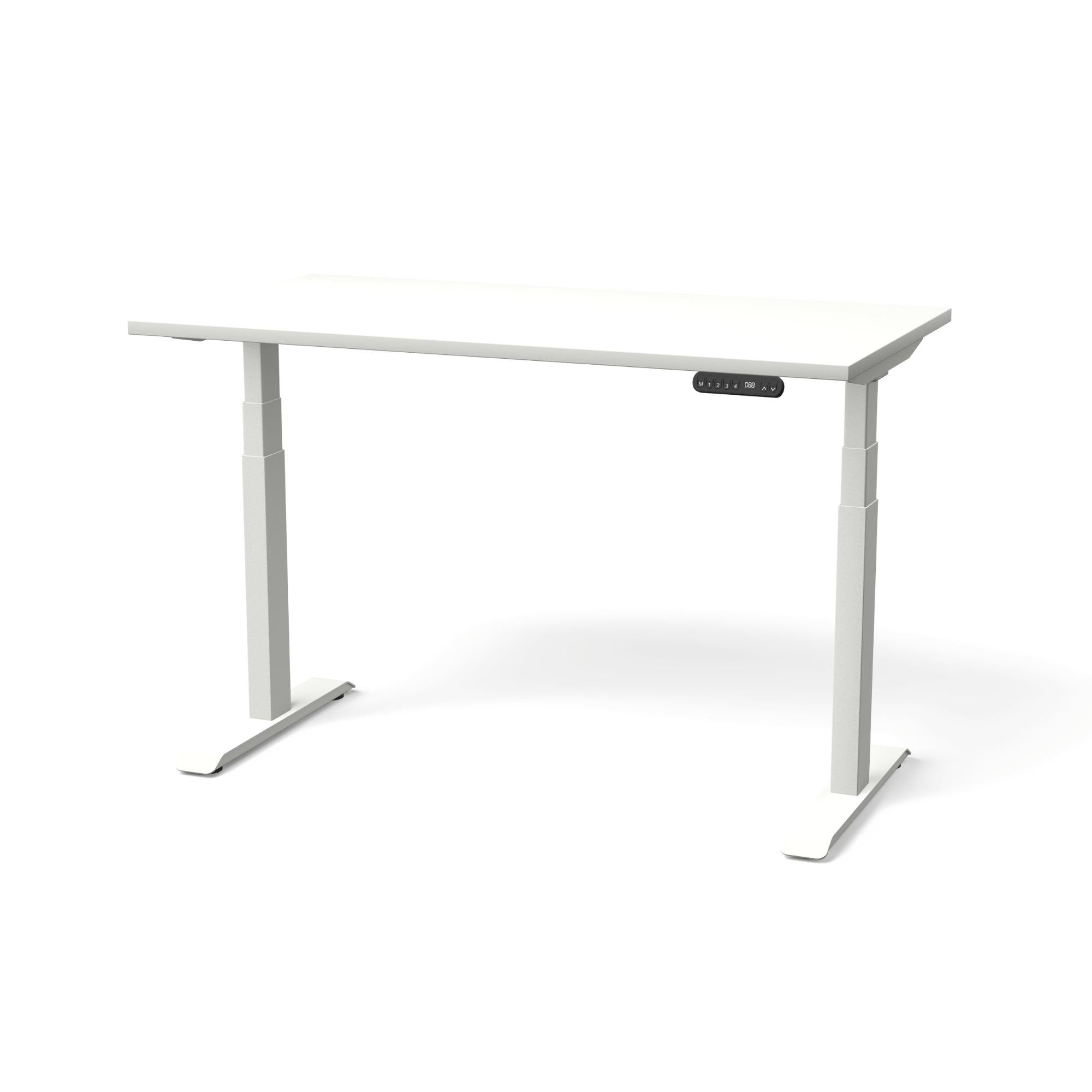 Elektriski augstumā regulējams galds NUWO GEN2-Balta-Balta-130 x 70-Ergostock